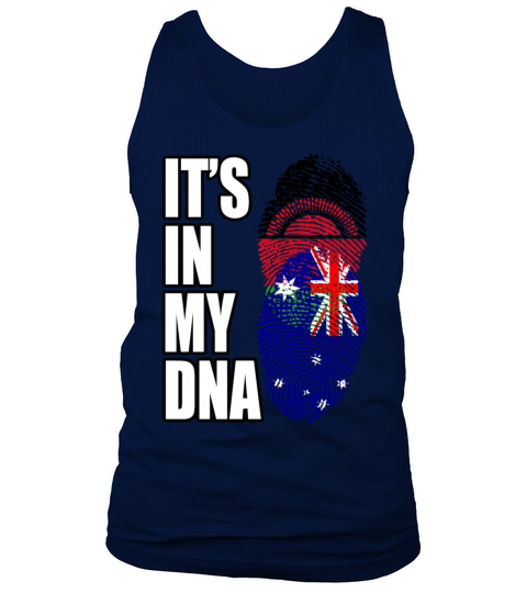 Malawian And Australian Mix Heritage DNA Flag Tank Top Unisex