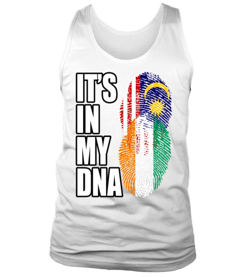 Malaysian And Ivorian Mix Heritage DNA Flag Tank Top Unisex