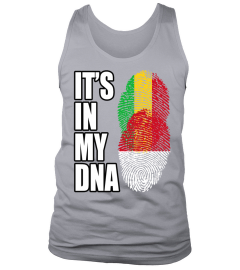 Malian And Indonesian Mix Heritage DNA Flag Tank Top Unisex