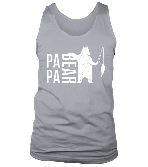 Mens Papa Bear  Dad Father Tank Top Unisex