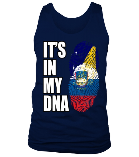 Tokelauan And Slovenian Mix Heritage DNA Flag Tank Top Unisex