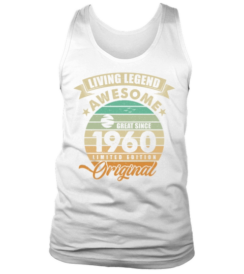 Vintaga 1960 Birthday Tank Top Unisex
