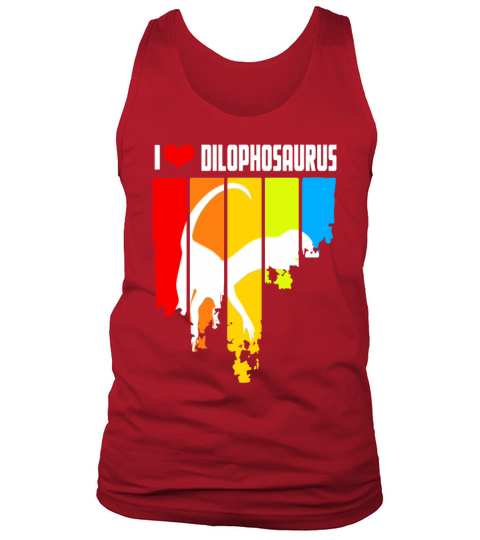 Vintage Dilophosaurus Design Tank Top Unisex