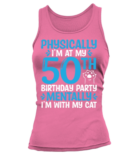 50 Year Old Cat Dad with my Cat Mom 50th Birthday Tank top Woman