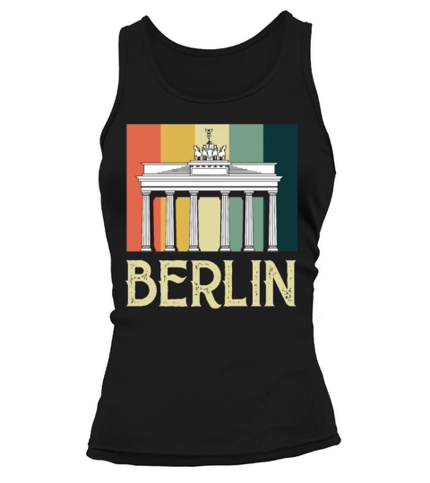 Berlin Vintage Brandenburg Gate Germany Tank top Woman