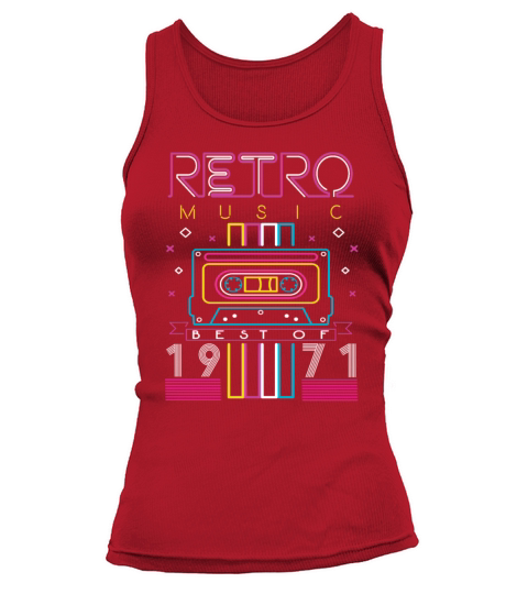 Best Of 1971 Retro Cassette Vintage Birthday Tank top Woman