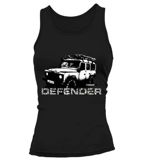 Brown Land Rover Defender illustation - AUTONAUT Tank top Woman