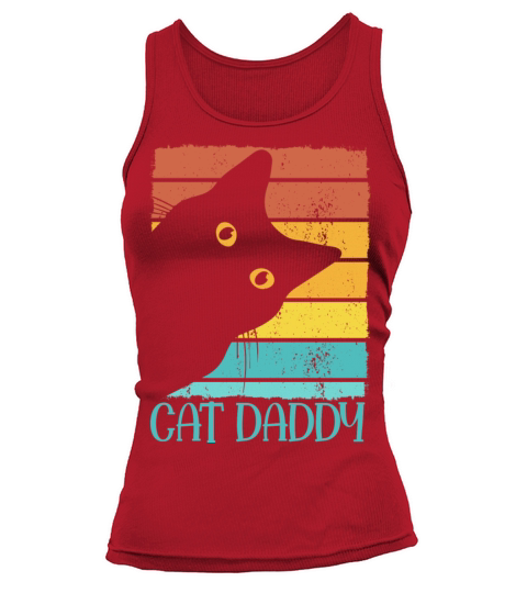 Cat Daddy Vintage Eighties Style Cat Gift Best Tank top Woman