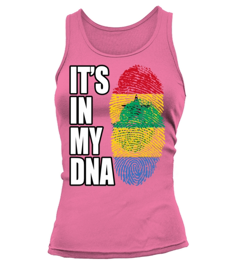 Ghanaian And Gabonese Mix Heritage DNA Flag Tank top Woman