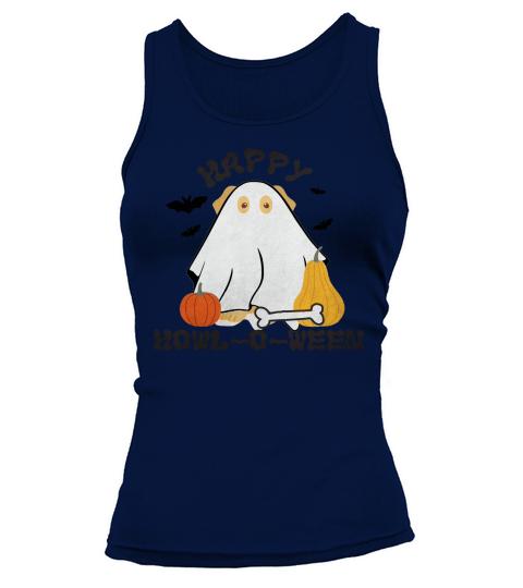 Happy Howloween Golden Retriever Tank top Woman