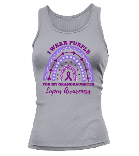 I Wear Purple For My Granddaughter Lupus Awareness Tank top Woman