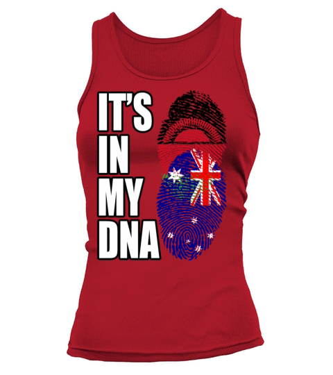 Malawian And Australian Mix Heritage DNA Flag Tank top Woman