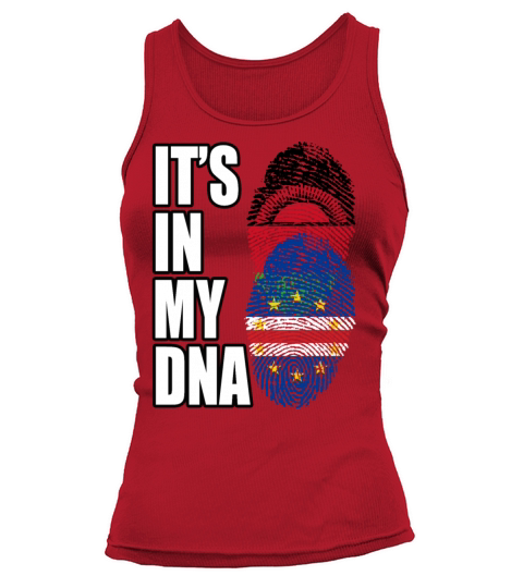 Malawian And Cabo Verdean Mix Heritage DNA Flag Tank top Woman