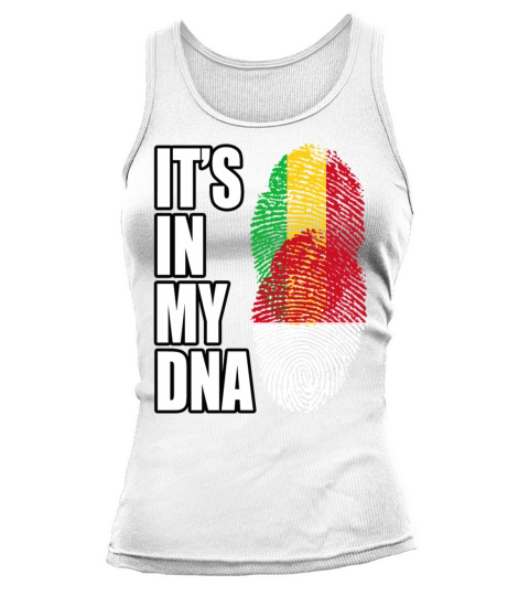 Malian And Indonesian Mix Heritage DNA Flag Tank top Woman