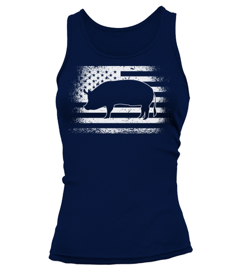 Pigs 4th Of July USA Flag US America Tank top Woman