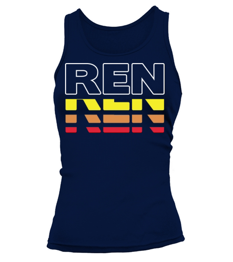 Ren First Name Funny Vintage Sunset Ren Tank top Woman