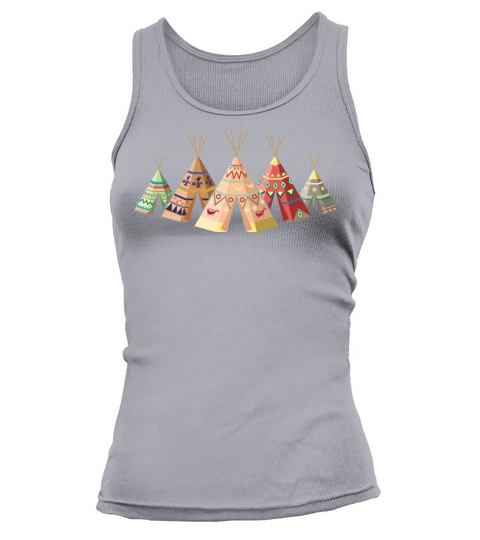 Retro Tipi Native American Tepee Tank top Woman