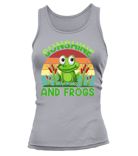 Retro Vintage Style Sunshine and Frogs Tank top Woman