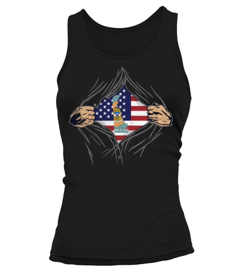 Rip Reveal America State Flag Delaware Tank top Woman