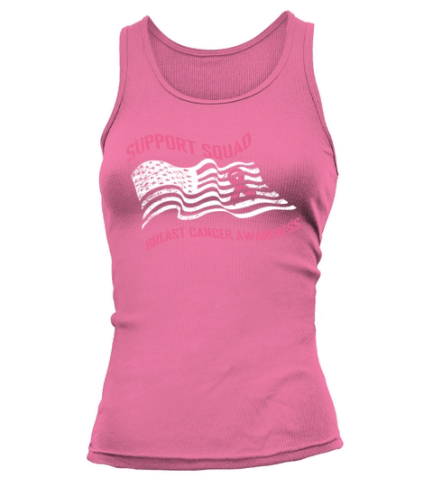 Support Squad Pink October Breast Cancer Awareness Tank top Woman