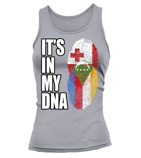 Tongan And Comoran Mix Heritage DNA Flag Tank top Woman