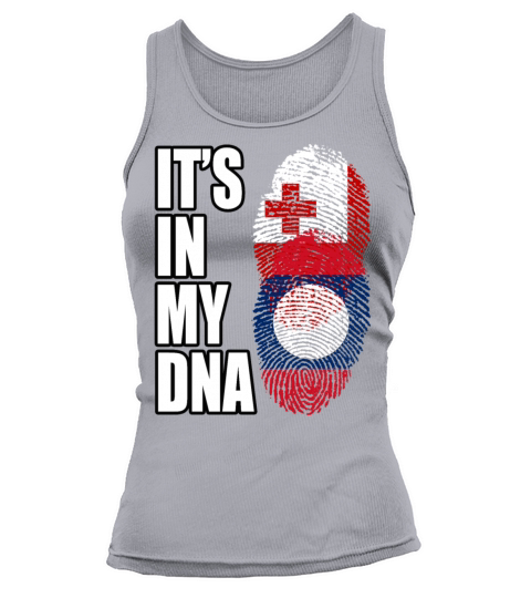 Tongan And Laotian Mix Heritage DNA Flag Tank top Woman