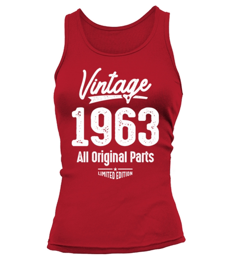Vintage Born in 1963 - 59th Birthday Retro Classic Tank top Woman