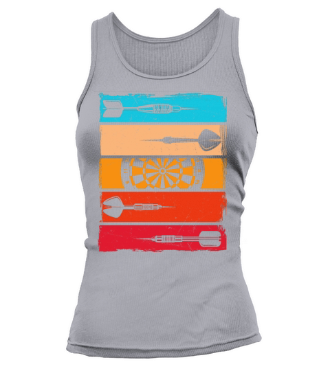 Vintage Darts Theme Dartboard Dart Player Tank top Woman