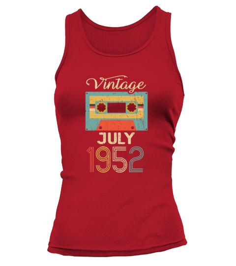 Vintage July 1952 70th Birthday 70 Year Gift Tank top Woman