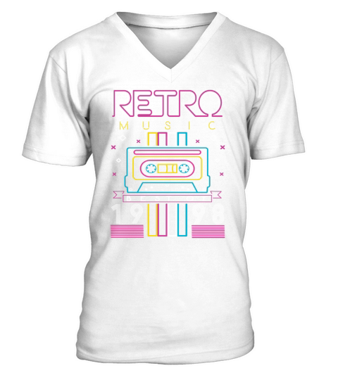 Best Of 1998 Retro Cassette Vintage Birthday V-Neck T-shirt