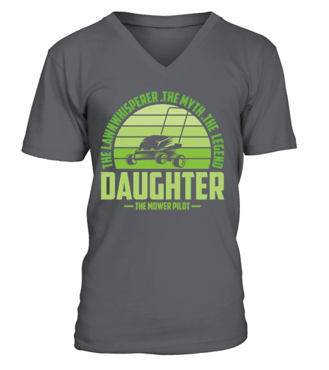 Funny Daughter Lawn Mowing Shirt Lawn Mower Mow Su V-Neck T-shirt