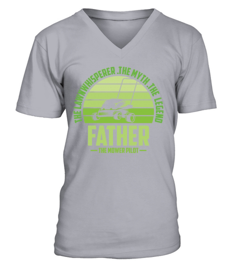 Funny Father Lawn Mowing Shirt Lawn Mower Mow Summ V-Neck T-shirt