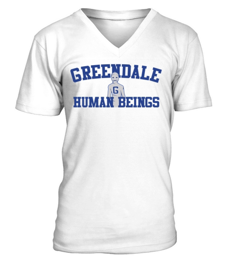 Greendale Human Beings V-Neck T-shirt