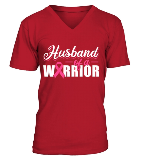 Husband Of A Warrior V-Neck T-shirt