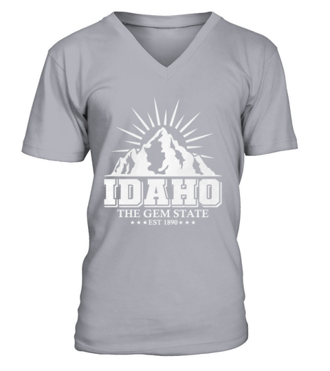 Idaho Mountains Vintage V-Neck T-shirt