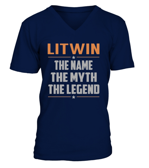 LITWIN The Name The Myth The Legend Name Shirts V-Neck T-shirt