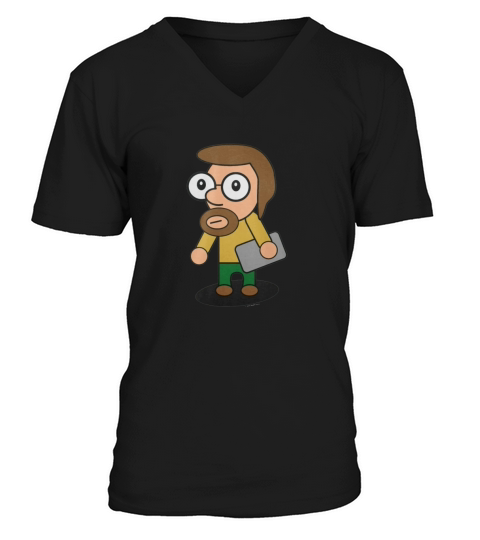 Nerdy Guy V-Neck T-shirt