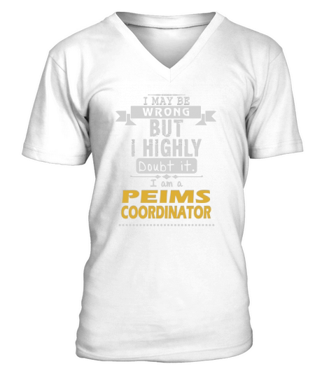 PEIMS COORDINATOR Dout It V-Neck T-shirt