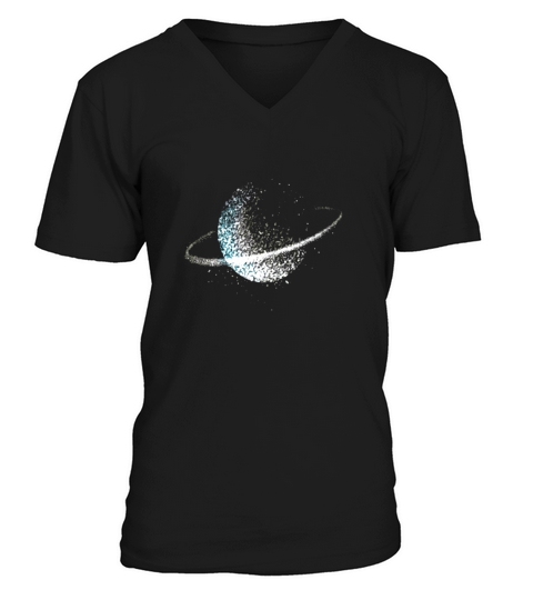 Planet T-Shirt Science Astro Physics Saturn Sci Fi Tee 3d V-Neck T-shirt