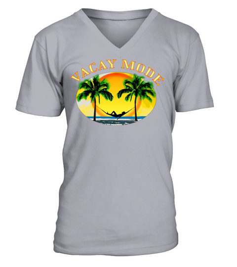 Vacay Mode Funny Beach Summer Vacation V-Neck T-shirt