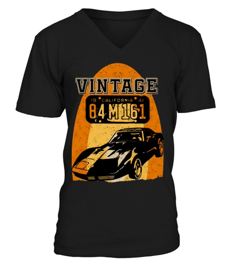 Vintage car V-Neck T-shirt