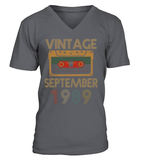 Vintage September 1989 V-Neck T-shirt