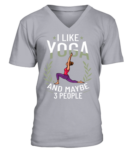 Yoga Beginner Workout Poses Quotes Meditation V-Neck T-shirt