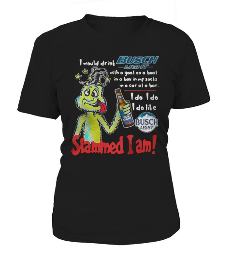 Dr Seuss slammed I am I would drink Busch Light with a goat on a boat Women's T-Shirt