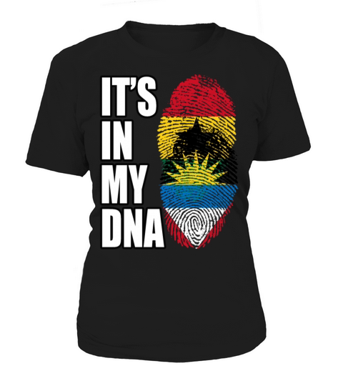 Ghanaian And Antiguan Mix Heritage DNA Flag Women's T-Shirt
