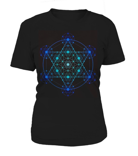 INTRICATE DETAILED METATRONS CUBE SACRED GEOMETRY Women's T-Shirt