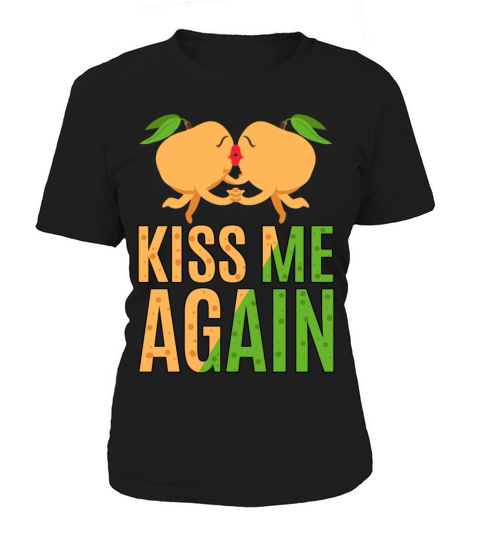 Kiss me again cute apricot couple Women's T-Shirt