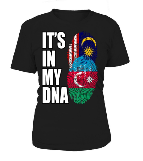 Malaysian And Azerbaijani Mix Heritage DNA Flag Women's T-Shirt