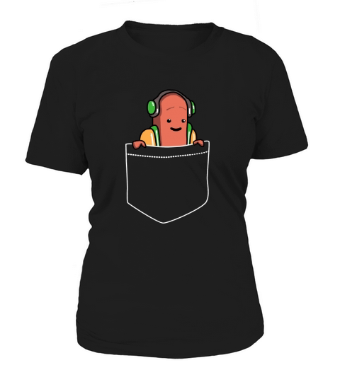 Pocket Hot Dog T-Shirt - Dancing HotDog Filter Meme Women's T-Shirt