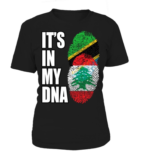 Tanzanian And Lebanese Vintage Heritage DNA Flag Women's T-Shirt